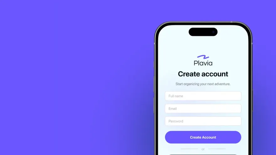 Plavia app screens